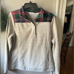 Crown & Ivy Plaid Fleece Pullover